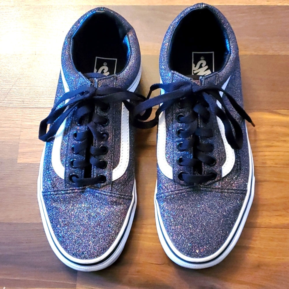 Authentic Vans Rainbow glitter shoes